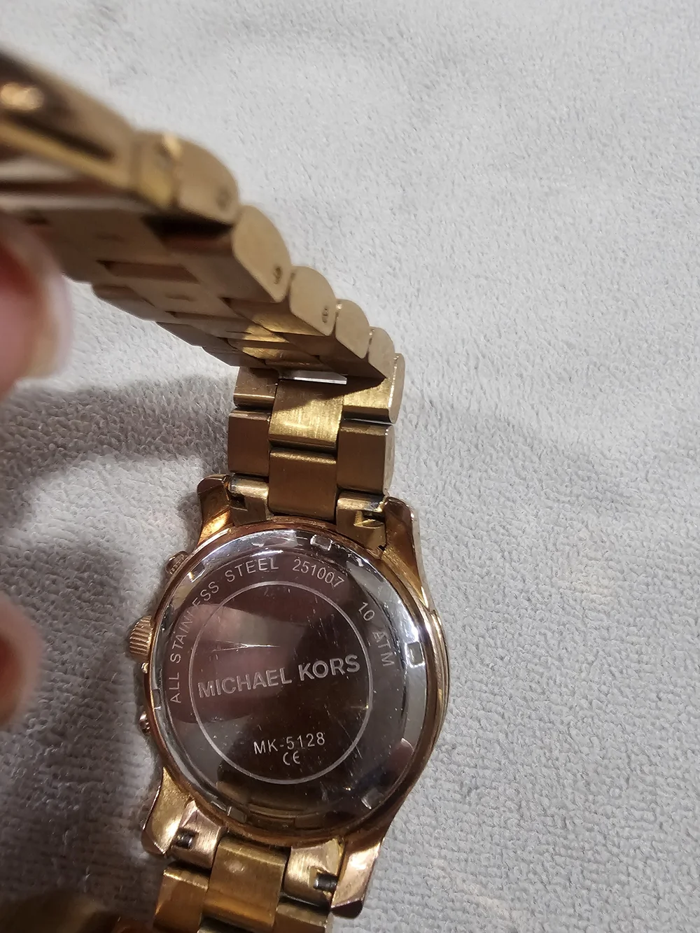 Michael Kors Rose Gold-Tone Chronograph Bracelet Watch